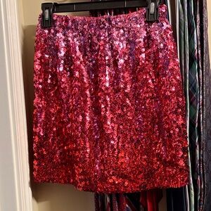 Ombré Hot pink sequin skirt